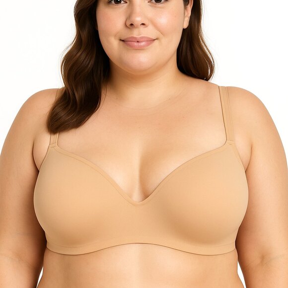 Lane Bryant Cacique Bra Smooth Balconette 46DDD Cafe Mocha - Picture 7 of 7